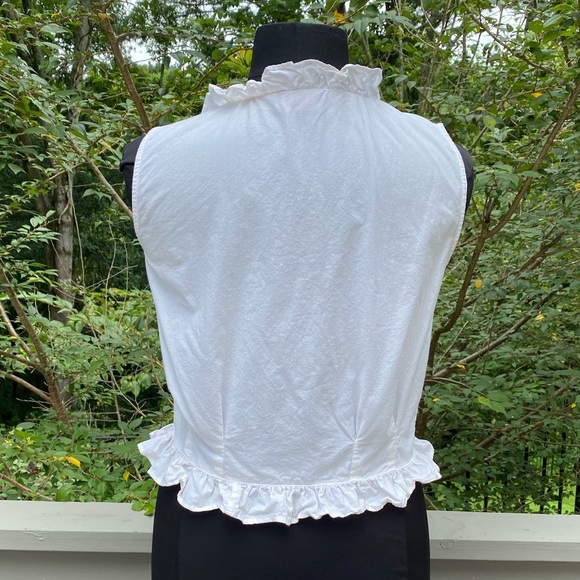 Vintage 90s Ruffle Cottagecore Romantic Blouse - Picture 4 of 8